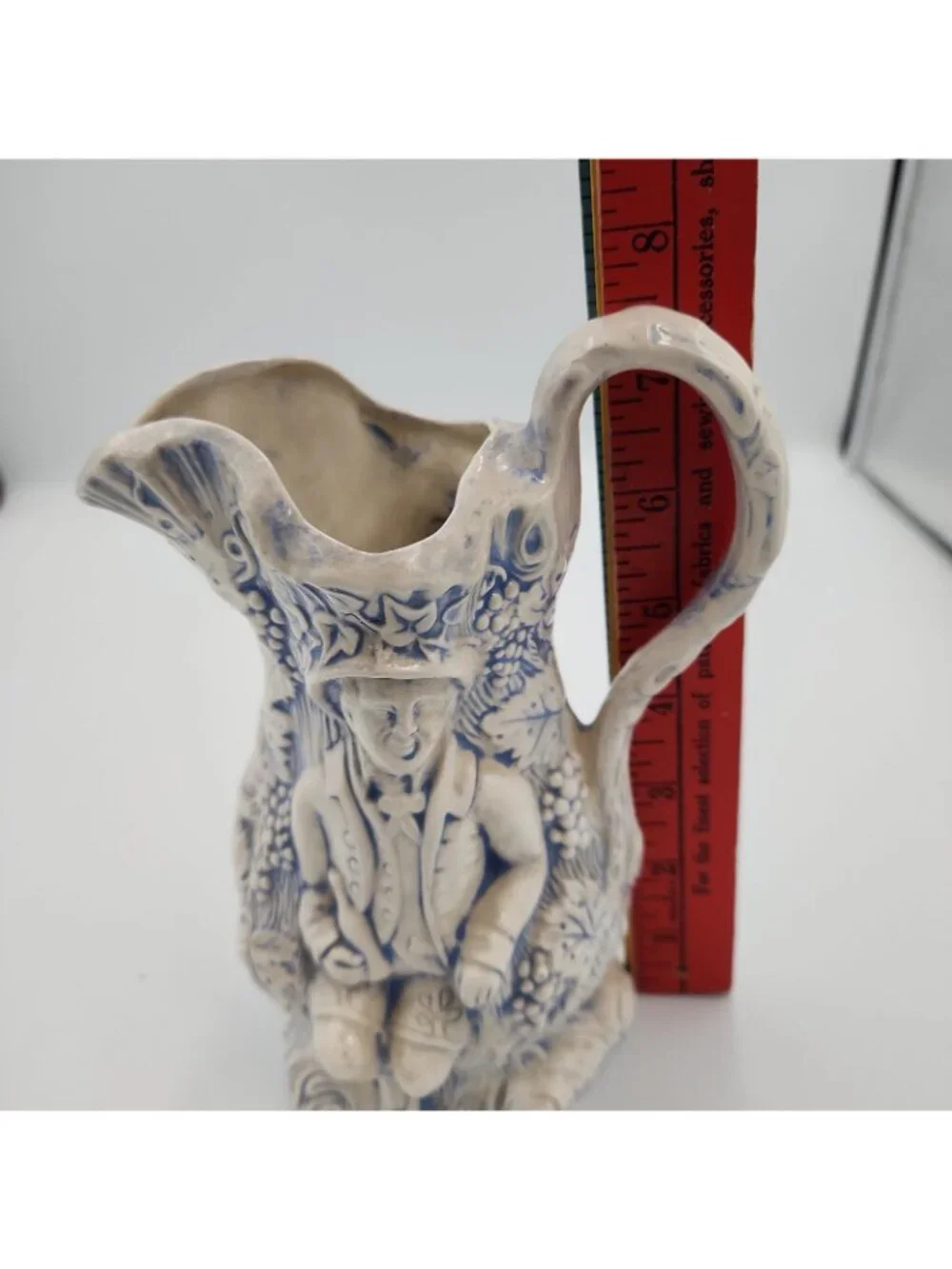 Vintage 1965 Minton Silenus Bacchus Style Stoneware Jug 8